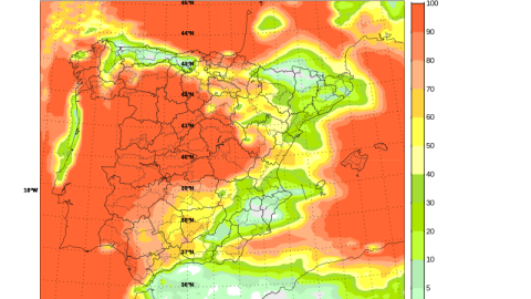 previsión-nubosidad Previsión de nubosidad del día 12 de agosto.