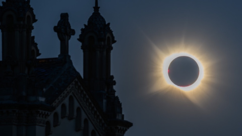Vista del eclipse total del 12 de agosto desde Guadalajara. Vista del eclipse total del 12 de agosto desde Guadalajara.