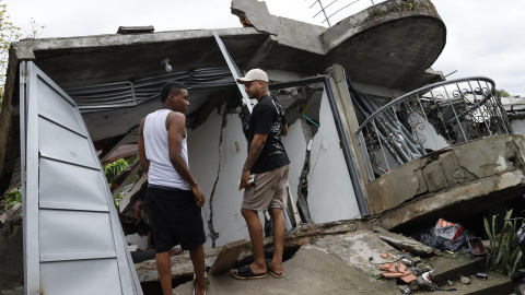 Edificio en Quibdó (Colombia) afectado por el terremoto.