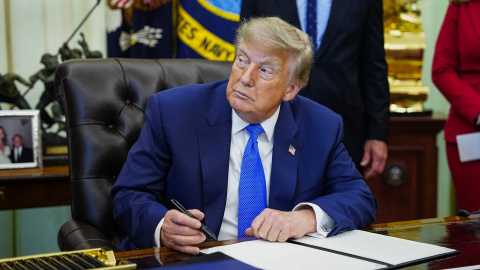 Donald Trump durante una rueda de prensa en la Casa Blanca, a 10 de agosto de 2026. Donald Trump durante una rueda de prensa en la Casa Blanca, a 10 de agosto de 2026.