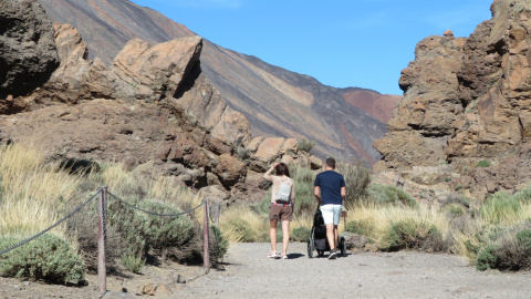 Visita al Parque Nacional del Teide, en Tenerife, en una imagen de archivo