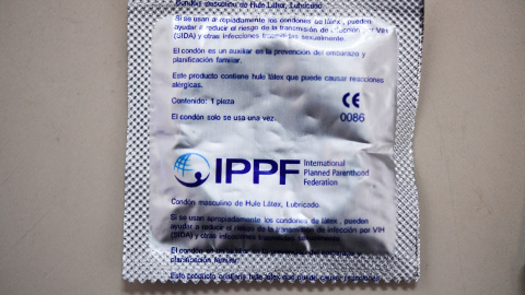 Imagen de un preservativo. Imagen de un preservativo.
