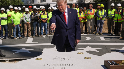 El presidente de Estados Unidos, Donald Trump, durante un acto en la Casa Blanca, en Washington D. C.