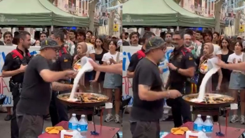 El vídeo del momento ocurrido en Igualada, este sábado.