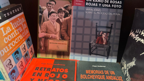 Alguns dels llibres escrits pel militant comunista Pepe Gutiérrez. Alguns dels llibres escrits pel militant comunista Pepe Gutiérrez.