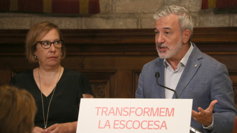 L'alcalde de Barcelona, Jaume Collboni, al Saló de Cent de l'Ajuntament per presentar la transformació de La Escocesa L'alcalde de Barcelona, Jaume Collboni, al Saló de Cent de l'Ajuntament per presentar la transformació de La Escocesa