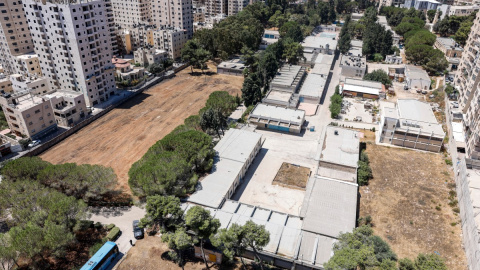 Vista del Centro de Formación Profesional de la UNRWA atacado por Israel, situado entre el barrio de Kafr Aqab y el campo de refugiados de Qalandia, al sur de la ciudad de Ramala, en Cisjordania, este 25 de agosto. Vista del Centro de Formación Profesional de la UNRWA atacado por Israel, situado entre el barrio de Kafr Aqab y el campo de refugiados de Qalandia, al sur de la ciudad de Ramala, en Cisjordania, este 25 de agosto.