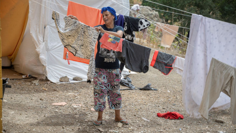 Ceuta EP 5 Migrantes asentadas en Ceuta este 24 de agosto de 2026.