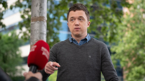 El exportavoz de Sumar, Íñigo Errejón, a su llegada a los juzgados de Plaza de Castilla, a 24 de abril de 2026.