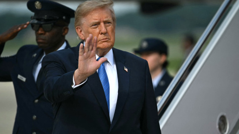 Donald Trump en Texas, este viernes.