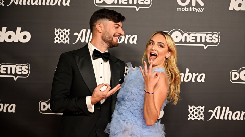 Carlos García junto con su esposa Natalia Palacios en los 'Premios Ídolo', que galardonan al sector 'influencer' español. Carlos García junto con su esposa Natalia Palacios en los 'Premios Ídolo', que galardonan al sector 'influencer' español.