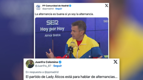 Respuestas al tuit del PP de Madrid.