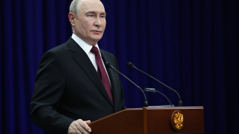 El presidente de Rusia, Vladimir Putin, en una rueda de prensa, a 02 de septiembre de 2026.