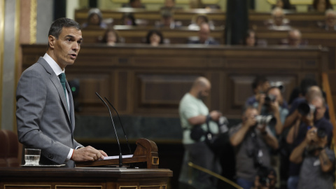 El presidente del Gobierno, Pedro Sánchez, comparece este jueves en el Congreso de los Diputados para informar de la gestión de la crisis en Ceuta.