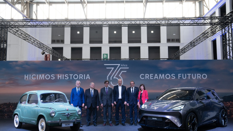 Acto de celebración del 75 aniversario de Seat, en la Fira de Barcelona, en mayo de 2025.