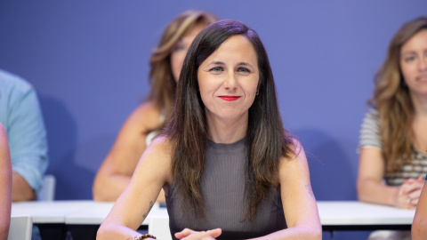 La secretaria general de Podemos, Ione Belarra, durante la celebración del Consejo Ciudadano Estatal de Podemos.