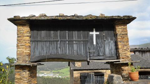 Imagen de archivo de un hórreo.