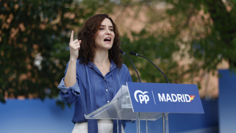Ayuso, en Getafe este sábado 5 de septiembre. Ayuso, en Getafe este sábado 5 de septiembre.