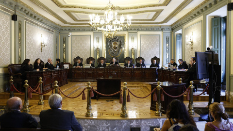 El Supremo durante la vista para estudiar los recursos.