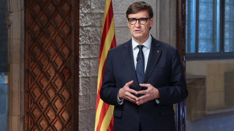 El president de la Generalitat, Salvador Illa, en el seu missatge institucional previ a la Diada de l'11 de setembre d'aquest 2026. 10/09/2026 El president de la Generalitat, Salvador Illa, en el seu missatge institucional previ a la Diada de l'11 de setembre d'aquest 2026.