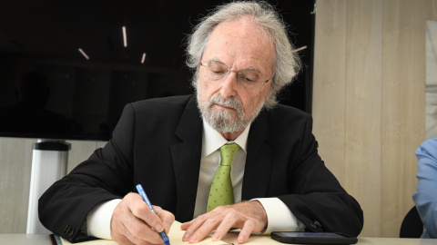 El fundador de La Fageda, Cristobal Colón, en un acte a la Universitat de Girona del 2024. 06/06/2024 El fundador de La Fageda, Cristobal Colón, en un acte a la Universitat de Girona del 2024.
