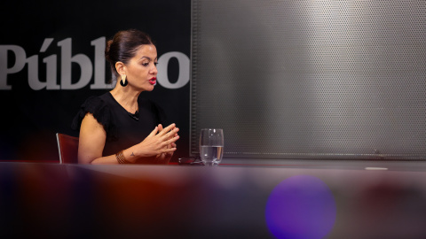 Imagen de Sira Rego tras la entrevista en 'Público', a 10 de septiembre de 2026, en Madrid.
