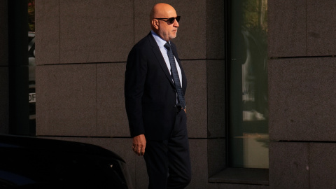 El empresario Juan Carlos Cueto llega a la Audiencia Nacional para declarar como imputado en la investigación del 'caso Koldo', a 11 de septiembre de 2026.