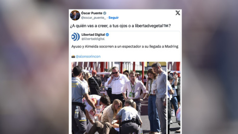 El comentario irónico de Óscar Puente a una noticia de 'Libertad Digital'. El comentario irónico de Óscar Puente a una noticia de 'Libertad Digital'.