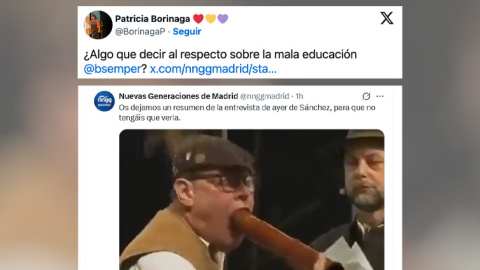Críticas al tuit de NNGG de Madrid.