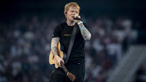 El cantante Ed Sheeran durante un concierto, a 30 de mayo de 2025.