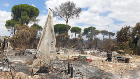 PososAnarquia_Asentamientos Incendio en uno de los asentamientos chabolistas