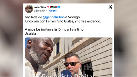 Un tuitero celebra el troleo de Rufián a un agitador ultra. Un tuitero celebra el troleo de Rufián a un agitador ultra.