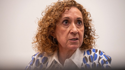 La portaveu d'ERC al Parlament, Ester Capella, durant l'entrevista que li va fer 'Públic' a la cambra. 18/09/2026 La portaveu d'ERC al Parlament, Ester Capella, durant l'entrevista que li va fer 'Públic' a la cambra.
