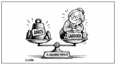 La viñeta de Paco Santero en contra del edadismo. La viñeta de Paco Santero en contra del edadismo.