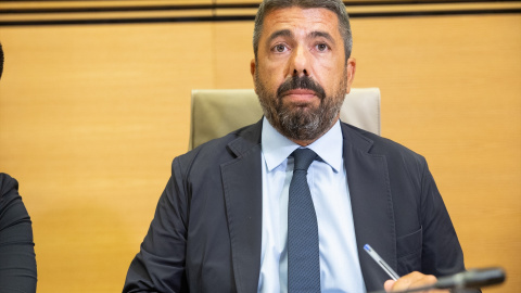 EuropaPress_7789614_expresident_generalitat_valenciana_carlos_mazon_comparece_comision El expresident de la Generalitat Valenciana, Carlos Mazón, comparece ante la Comisión de Investigación sobre la dana.