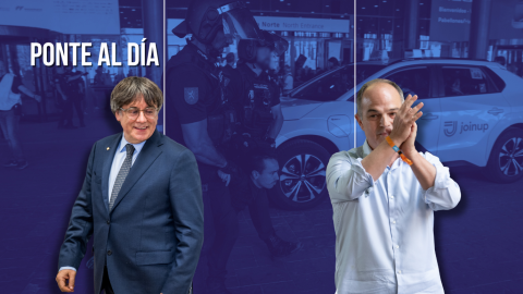 Fotomontaje con las imágenes de Carles Puigdemont y Jordi Turull.