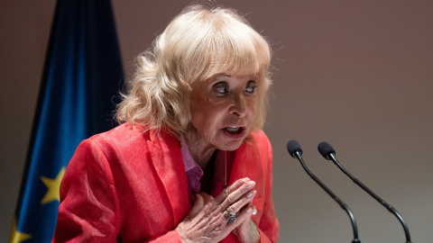 María Teresa Fernández de la Vega durante un acto el pasado 4 de diciembre de 2023 en Barcelona.