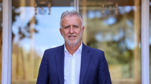 El ministro de Política Territorial y Memoria Democrática, tras la entrevista.
