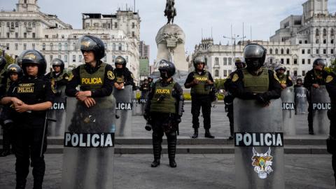 Miembros de la Policía peruana en una foto de archivo en Lima, Perú. Lucas Aguayo Araos / Europa Press