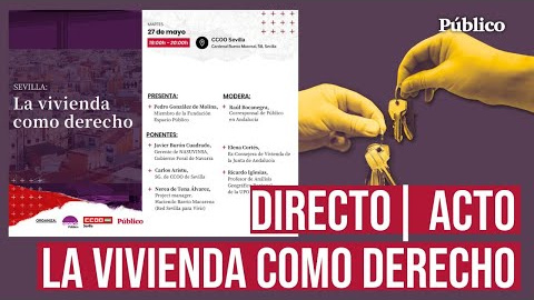 DIRECTO| Sigue el acto "La vivienda como derecho" organizado por la fundación 'Espacio Público'