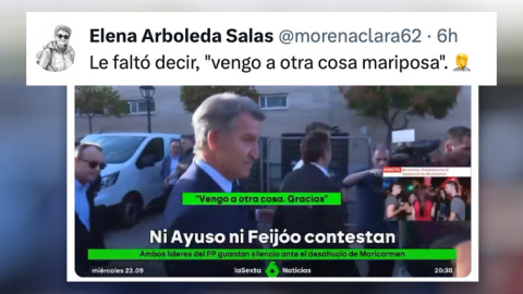 Reacciones a las palabras de Feijóo al ser preguntado por el desahucio de Maricarmen.