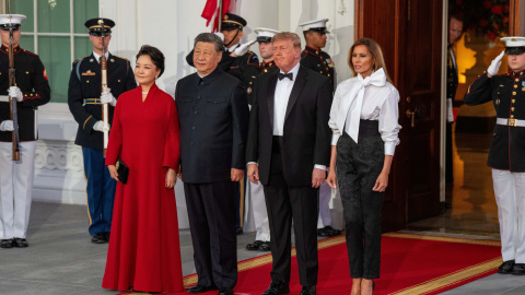 Trump y Xi Jinping en la Casa Blanca. Trump y Xi Jinping en la Casa Blanca.