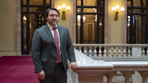 El president del grup parlamentari socialista, Ferran Pedret, al Parlament de Catalunya