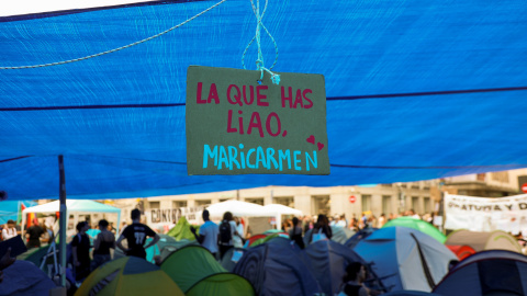 La que has liado, Maricarmen Acampada en la Puerta del Sol de Madrid por el derecho a la vivienda.