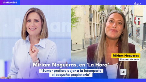 Silvia Intxaurrondo y Miriam Nogueras en 'La Hora de la 1'.