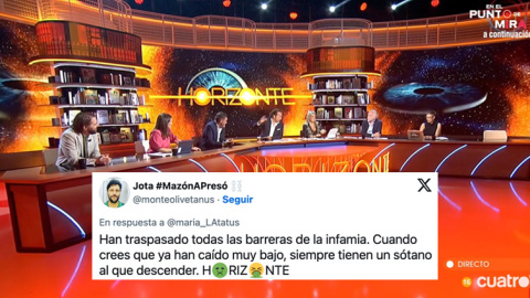 Críticas al comentario de Carmen Porter en 'Horizonte'. Críticas al comentario de Carmen Porter en 'Horizonte'.