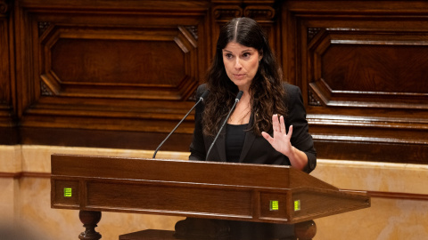 La presidenta de Junts, Mònica Sales, al debat de política general (dimecres 30 de setembre del 2026) La presidenta de Junts, Mònica Sales, al debat de política general