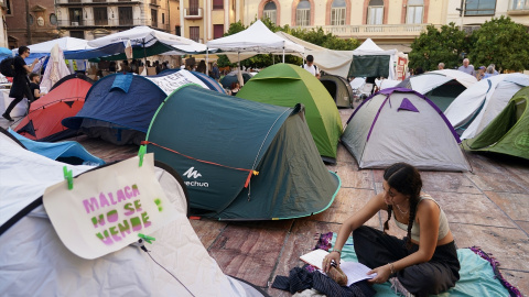 Acampada de Málaga, el 29 de septiembre. Acampada de Málaga, el 29 de septiembre.