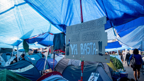 huelga-madrid El movimiento por la vivienda busca trasladar la movilización de las calles a una protesta de mayor alcance.