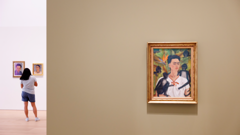Imagen de la obra de Frida Kahlo "Autorretrato con monos"